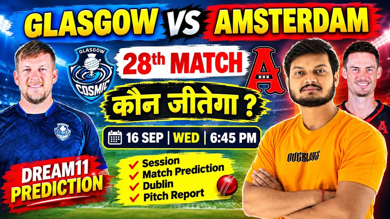 Glasgow cosmics vs amsterdam etpl 2026 28th match prediction, ggc vs adf etpl today match 