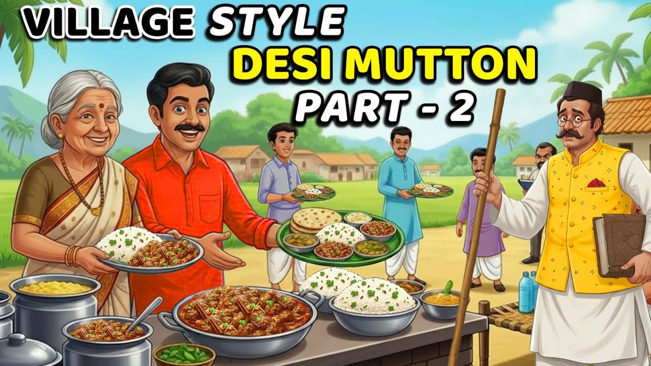 Poor Mother's Dhaba | DESI MUTTON | DHABA STYLE FOOD | ENGLISH STORY | ANIMATED STORIES | CARTOON