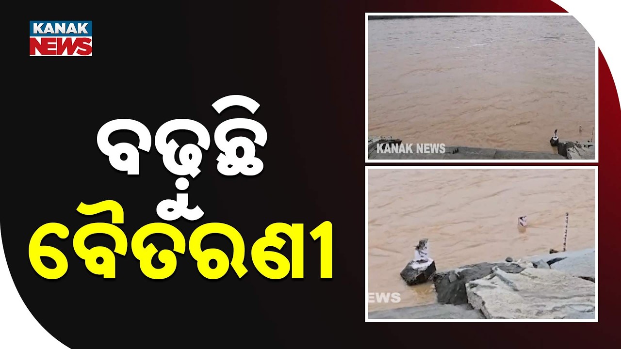 ବଢ଼ୁଛି ବୈତରଣୀ | Baitarani River Flood Update | Water Level Crosses Danger Mark in Anandapur
