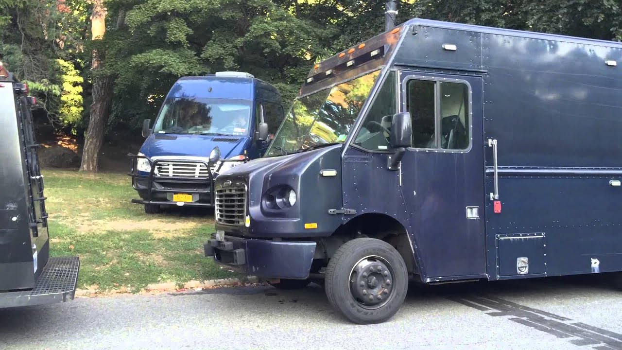 QUICK CLIP OF NYPD SWAT TEAM TRUCK, NYPD ESU BEARCAT LENCO UNIT & NYPD CRITICAL RESPONSE UNIT.