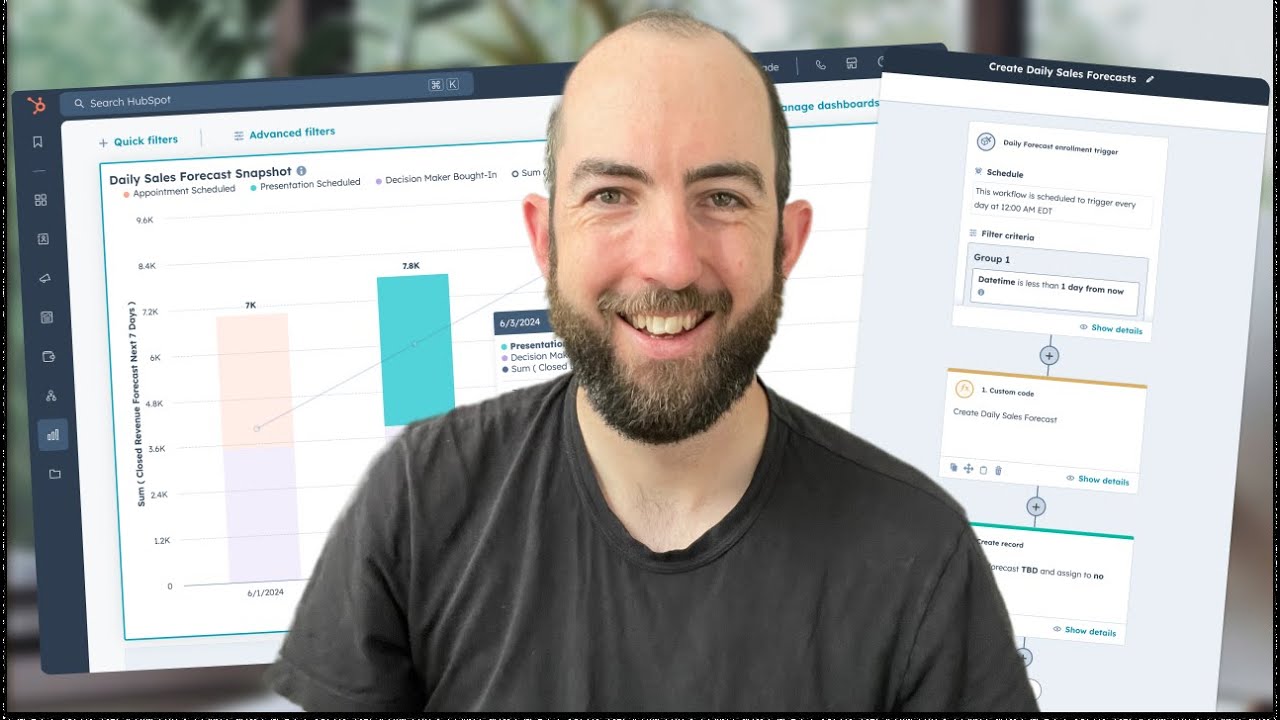 How I Built A Daily Sales Forecast In HubSpot - Custom Code Included