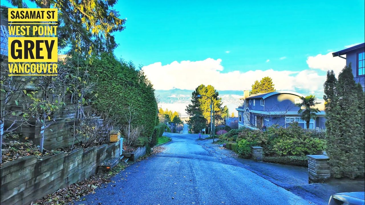 Vancouver Walk 🇨🇦 - Sasamat St, Point Grey Village to Locarno Beach