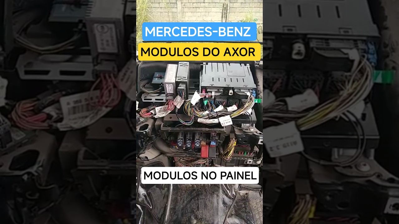 M&oacute;dulos no painel do - Mercedes Benz Axor 2544