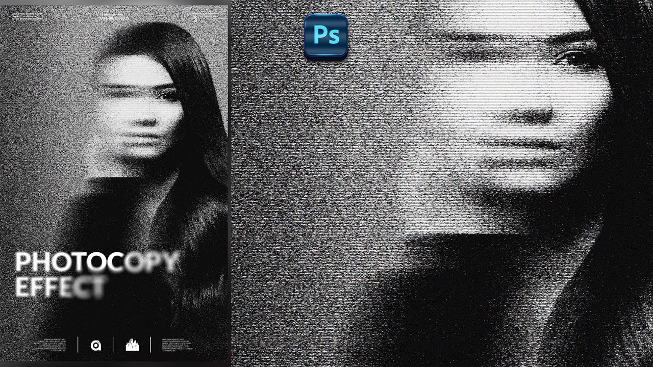 How to create Smudged Photocopy Effect in adobe Photoshop