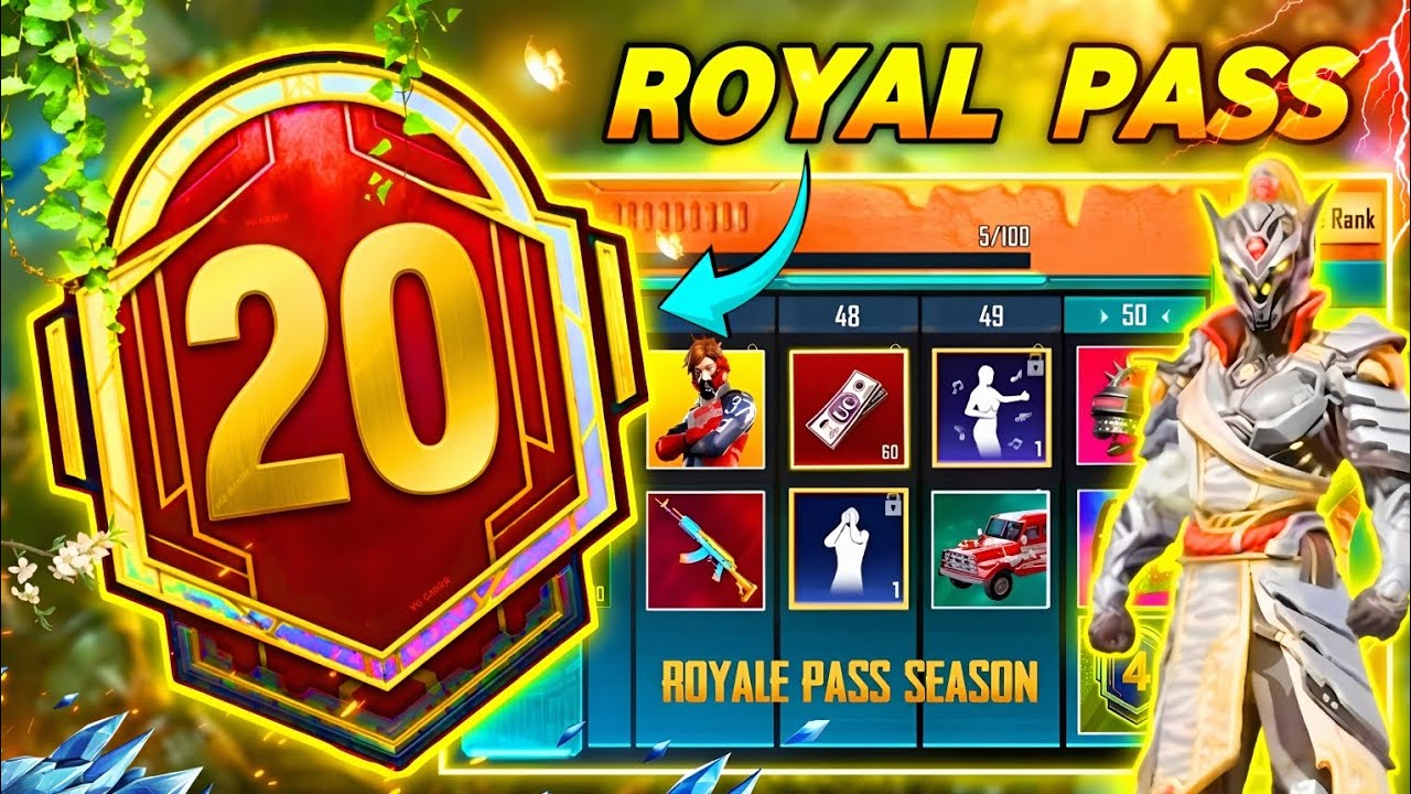 🔴 A20 Royal PASS 🔥 1 To 100 Rp 🔥 BGMI Next Royal PASS / A20 Royal Pass Leaks