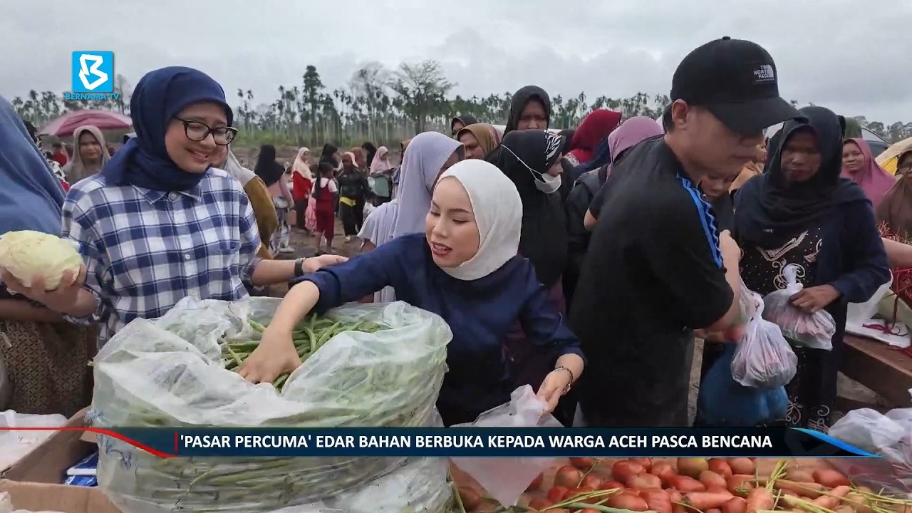 'Pasar Percuma' edar bahan berbuka warga Aceh pasca bencana