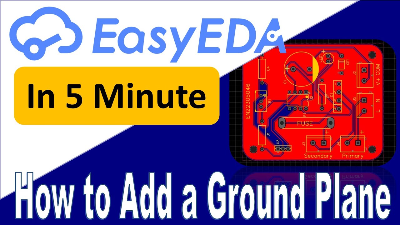 How to Add a Ground Plane in EasyEDA (Beginner Friendly)
