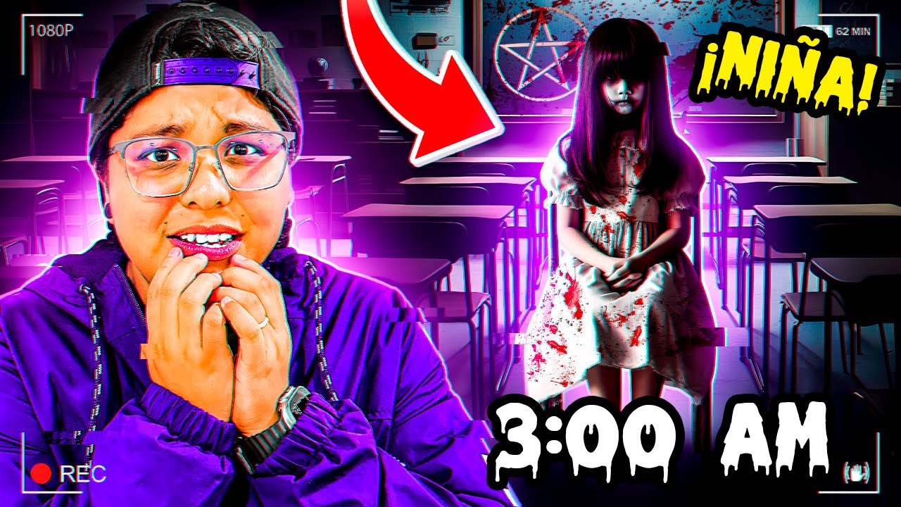 ENCONTRAMOS A UNA NIÑA FANTASMA en MI ESCUELA a las 3:00 AM 😰 | Patho