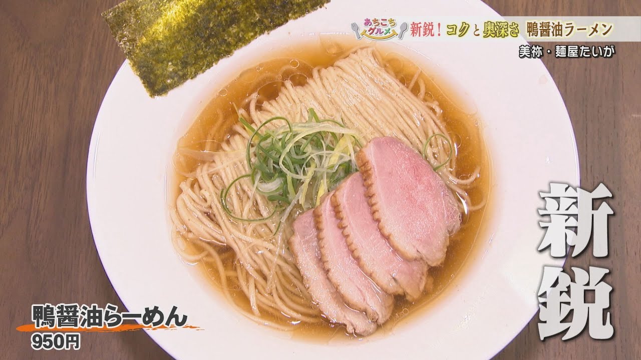 山口ラーメン界の新鋭！麺屋たいが　鴨醤油らーめん＆鶏白湯らーめん　あちこちグルメ