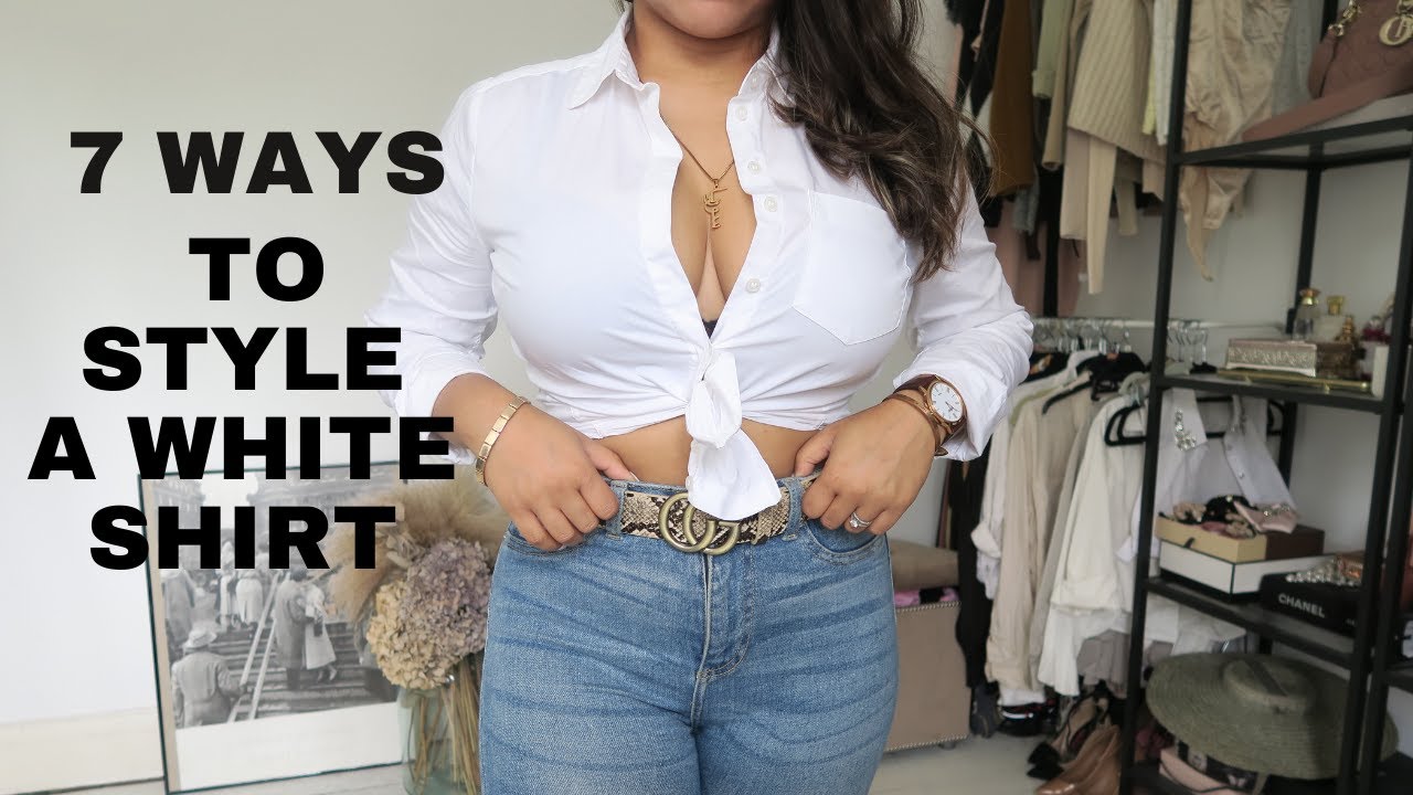 HOW TO STYLE A WHITE SHIRT | PETITE | CURVY | RYA TEE