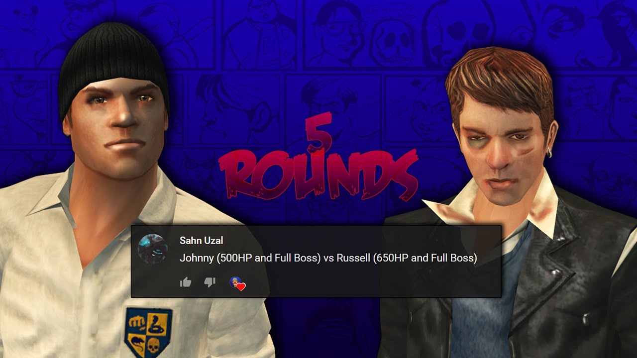 Bully SE: Johnny (Full Boss) is Stronger Than Russell (Boss)? (test 5 Rounds)