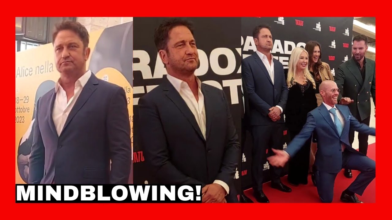 Gerard Butler |  MINDBLOWING! Ultra CLASSY Gerry's RED CARPET moments from Rome Film Festival!