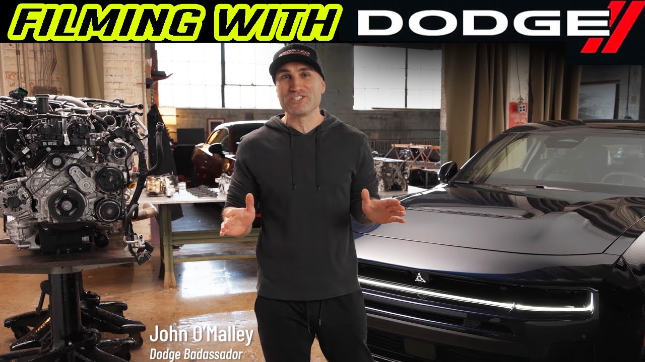 Behind the Scenes filming with the Dodge Official Car Company