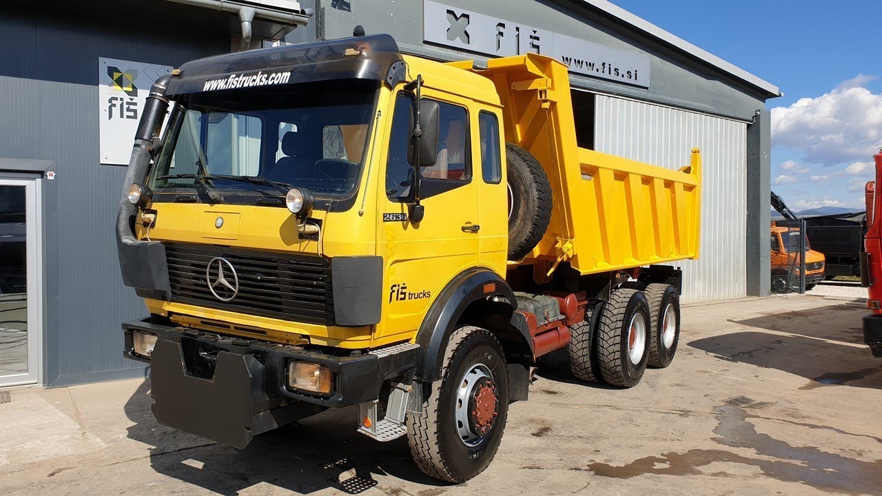 TRUCK MERCEDES 2636 6X6 TIPPER FIŠ TRUCKS & MACHINERY SLOVENIA