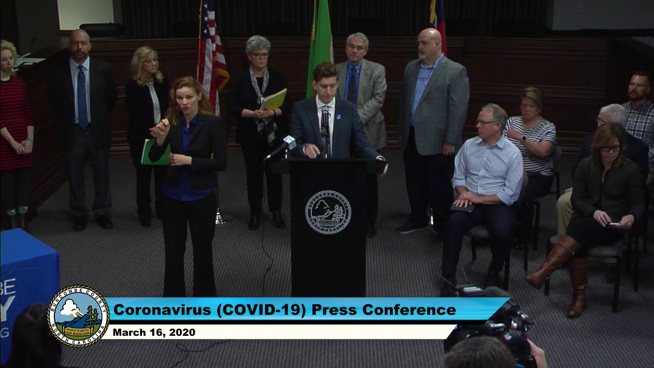Buncombe County's Coronavirus (COVID-19) Press Conference (March 16, 2020)
