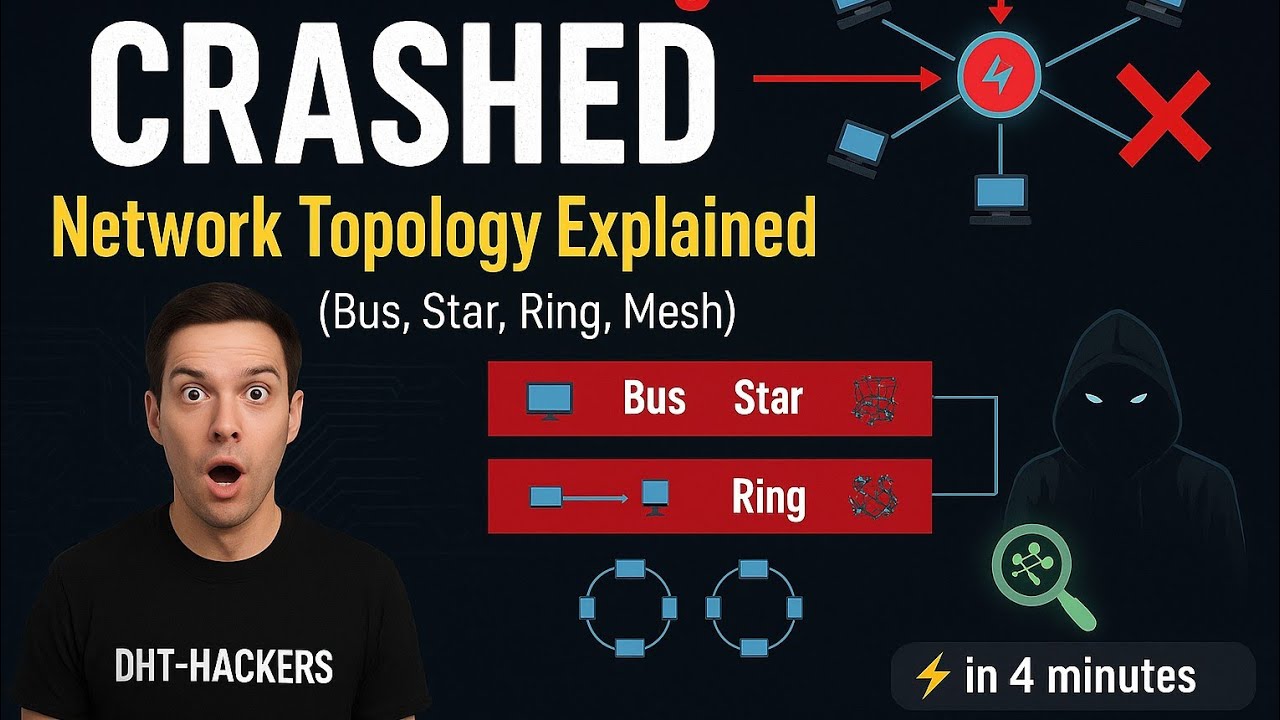 The Stock Exchange CRASHED: Network Topology Explained (Bus, Star, Ring, Mesh) | Hacking Networks