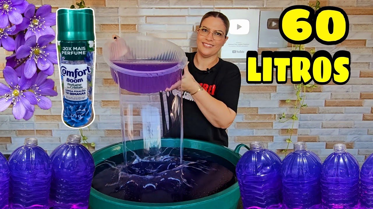 🚀FIZ UM ÓTIMO SABÃO LÍQUIDO CASEIRO SUPER PERFUMADO E FÁCIL DE FAZER COM COMFORT CRISTAIS 😱🔥