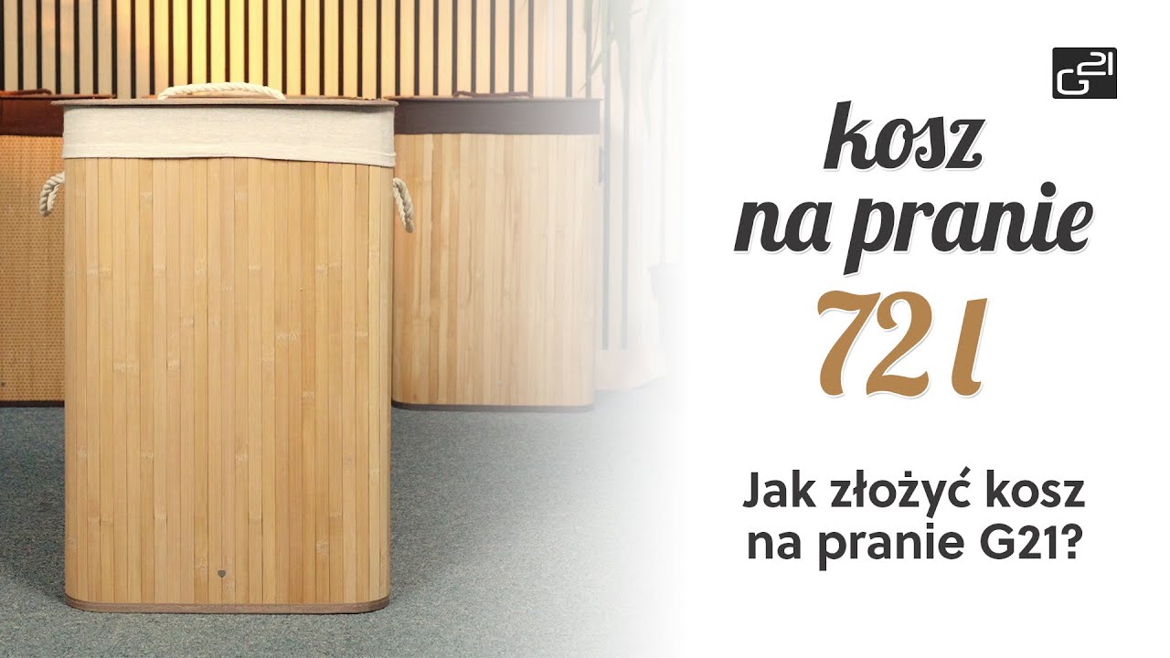 Jak złożyć kosz na pranie G21? Szybka i prosta instrukcja (72 l)