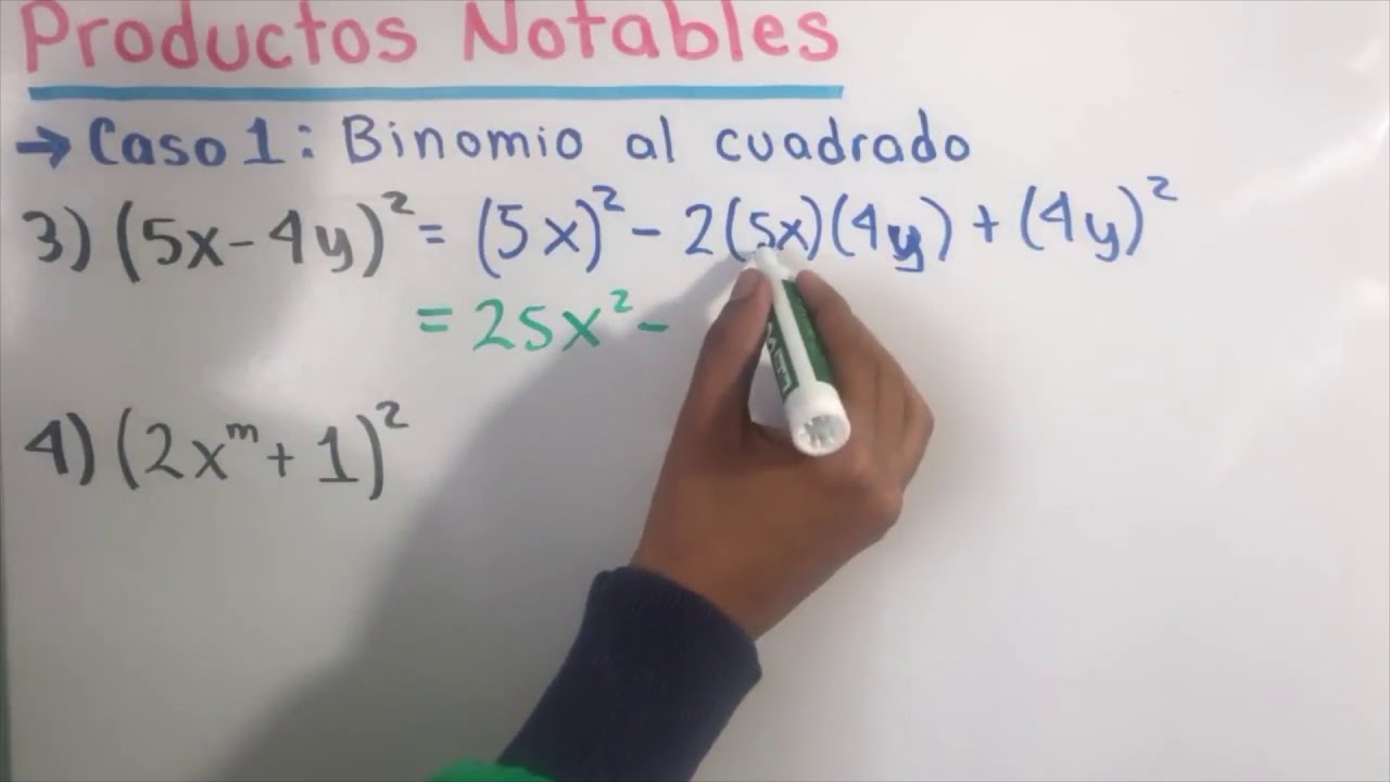 Productos Notables binomio al cuadrado | Álgebra | Profesor Particular