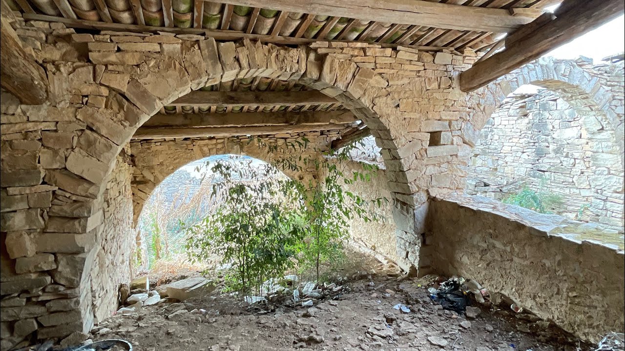 🔺ANTIGUA CASA DE PIEDRA ABANDONADA❗️pequeña masía casa de campo🏡