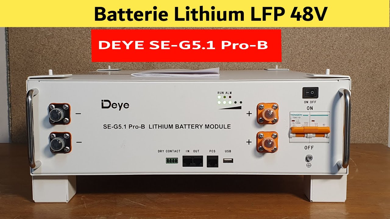 Je teste la batterie LFP DEYE 5,12Kwh