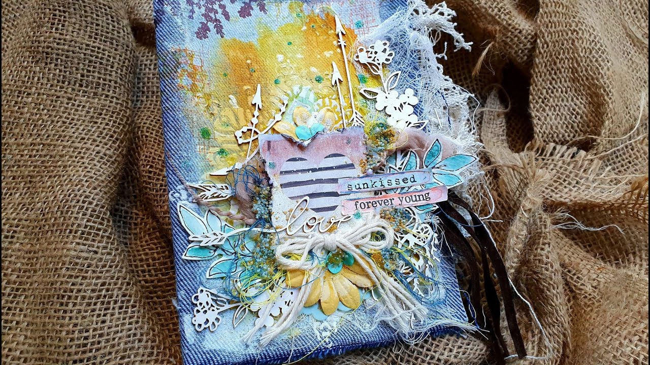 Virág Réti - Junk Journal Cover in Boho Chic Style