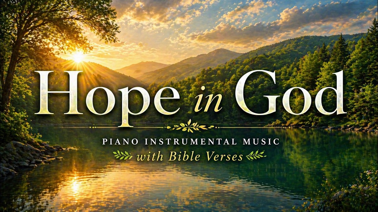 Hope in God — Quiet Piano & Bible Verses | 1 Hour