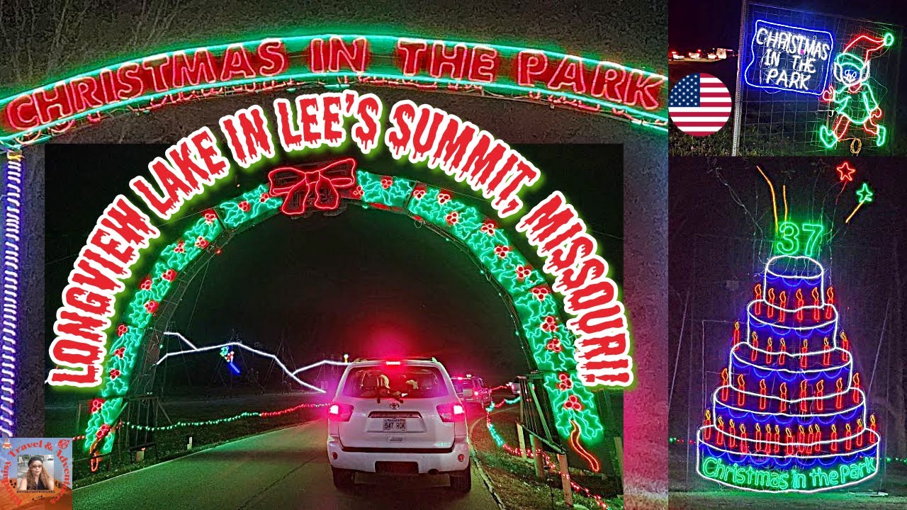 37th Annual Christmas in the Park | Light Display | Longview Lake in Lee’s Summit, Missouri! 🇺🇸