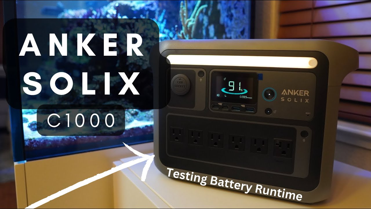 Anker C1000 Battery Backup for your Aquarium | Runtime Tested - See the results!