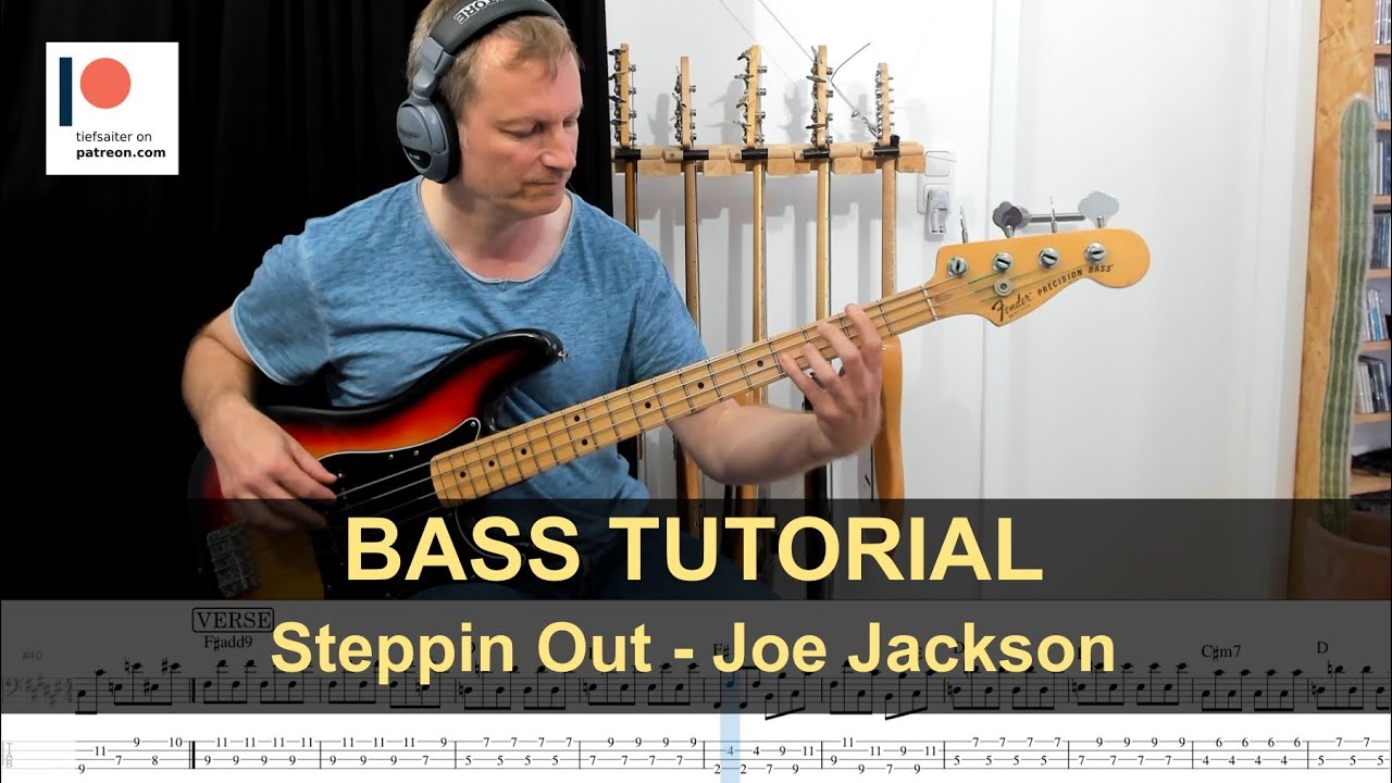 Steppin´ Out - Joe Jackson | Bass Tutorial (Sheet + TABs)