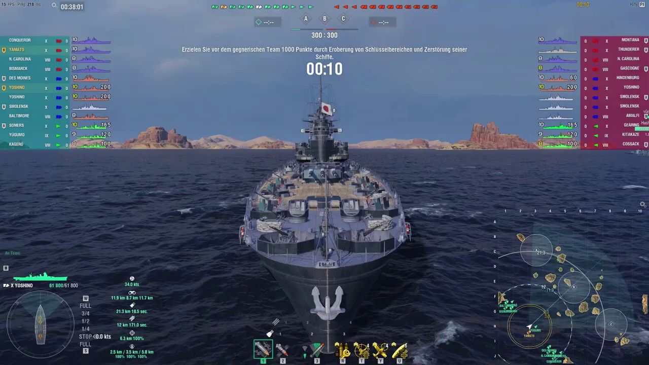 World of Warships | Yoshino T10 IJN Cruiser | 183k Damage