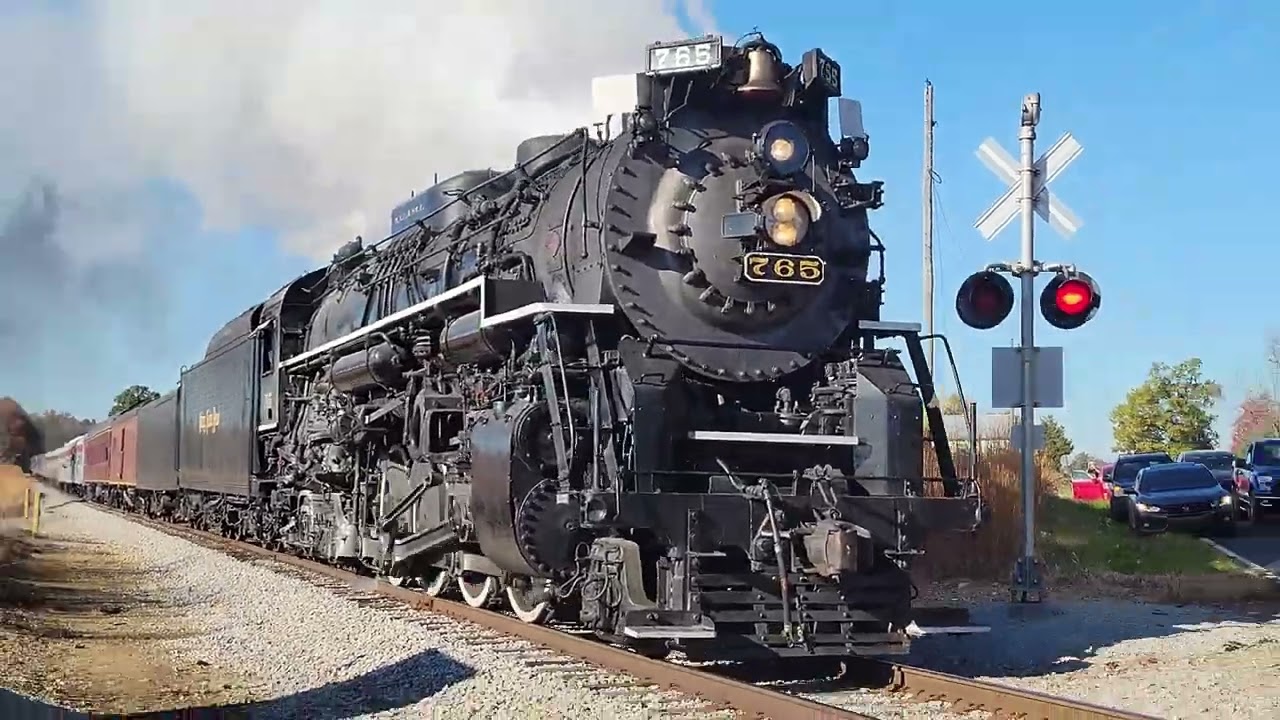 Chasing Nickel Plate 765 Berkshire Across State Lines 10-19-24 Fall Foliage