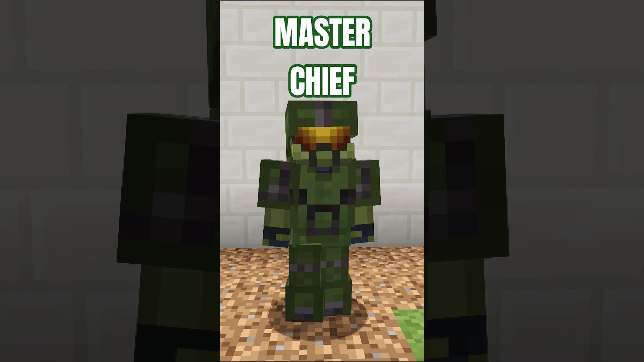 Minecraft: Master Chief Armor Trim #halo #minecraft
