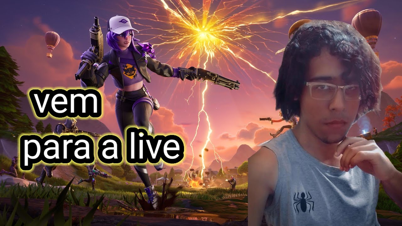 🎈live de fortnite bora jogar o blitz Royale 🎮