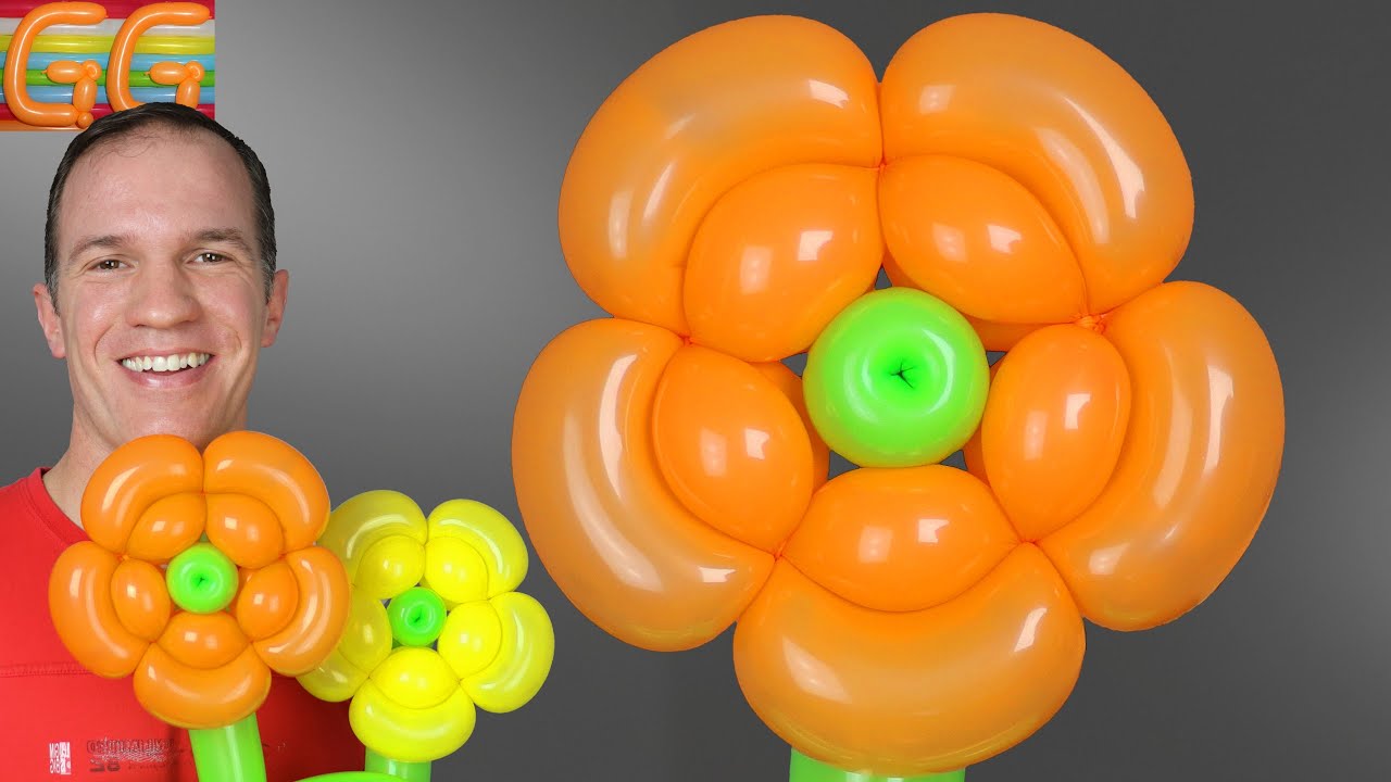 como hacer flores con globos - globoflexia facil - como hacer figuras con globos - gustavo gg