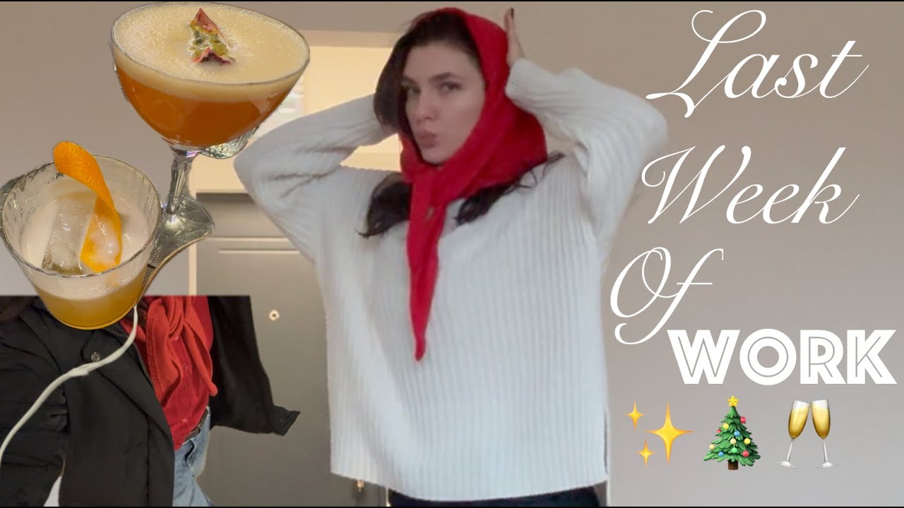 Last week of work | getting my hair done, Christmas party, outfits & more