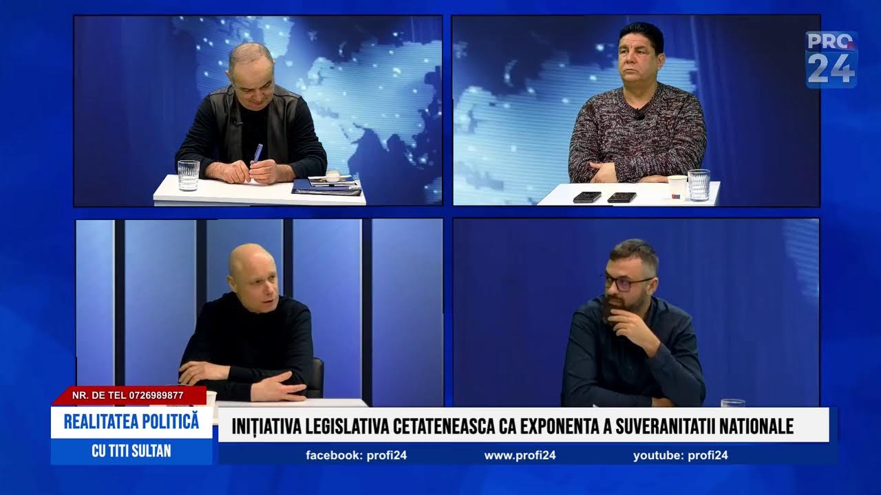 REALITATEA POLITICĂ cu TITI SULTAN alături de: RAZVAN CONDURATEANU,  STAN DUMITRICA și ANDREI PRALEA