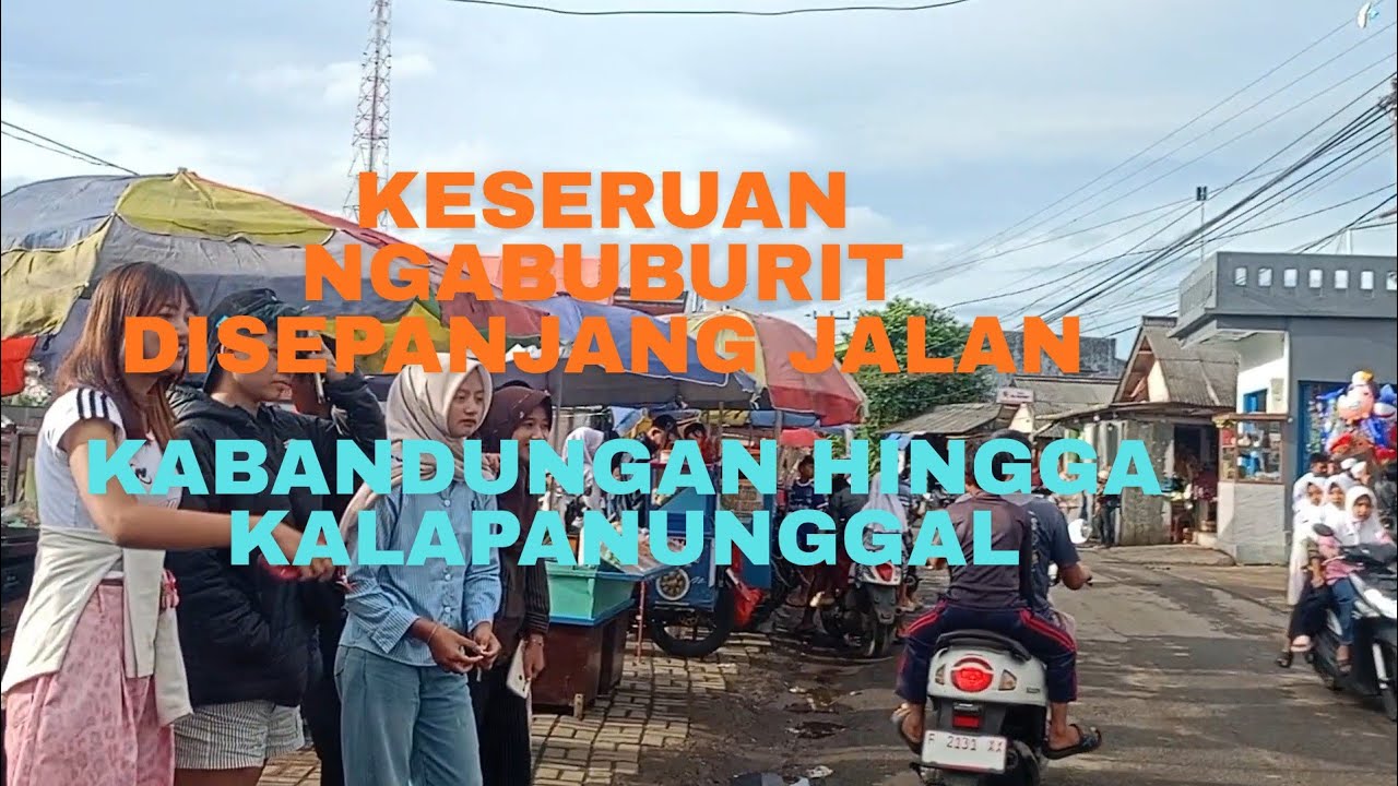 Keseruan ngabuburit disepanjang jalan