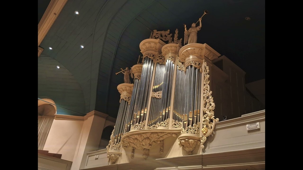 Variations sur un Noël Bourguignon. André Fleury. Jan Dekker Naber Orgel Grote Kerk Sliedrecht.