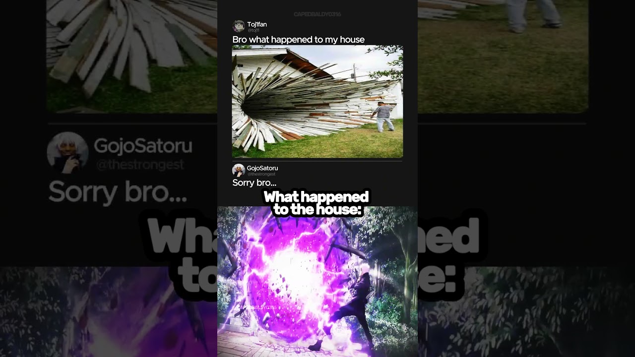 Bro's house hit by hallow purple