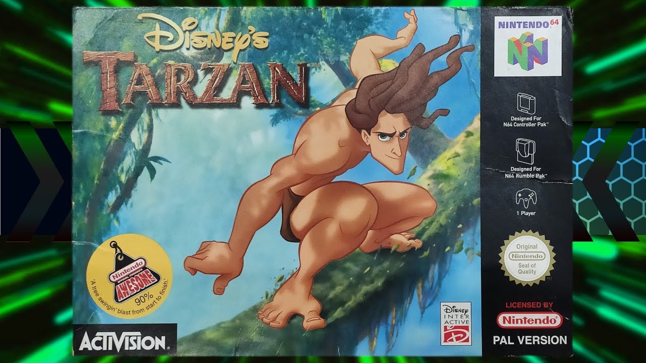 Tarzan. N64 playthrough. Gameplay/walkthrough/guide. No Commentary