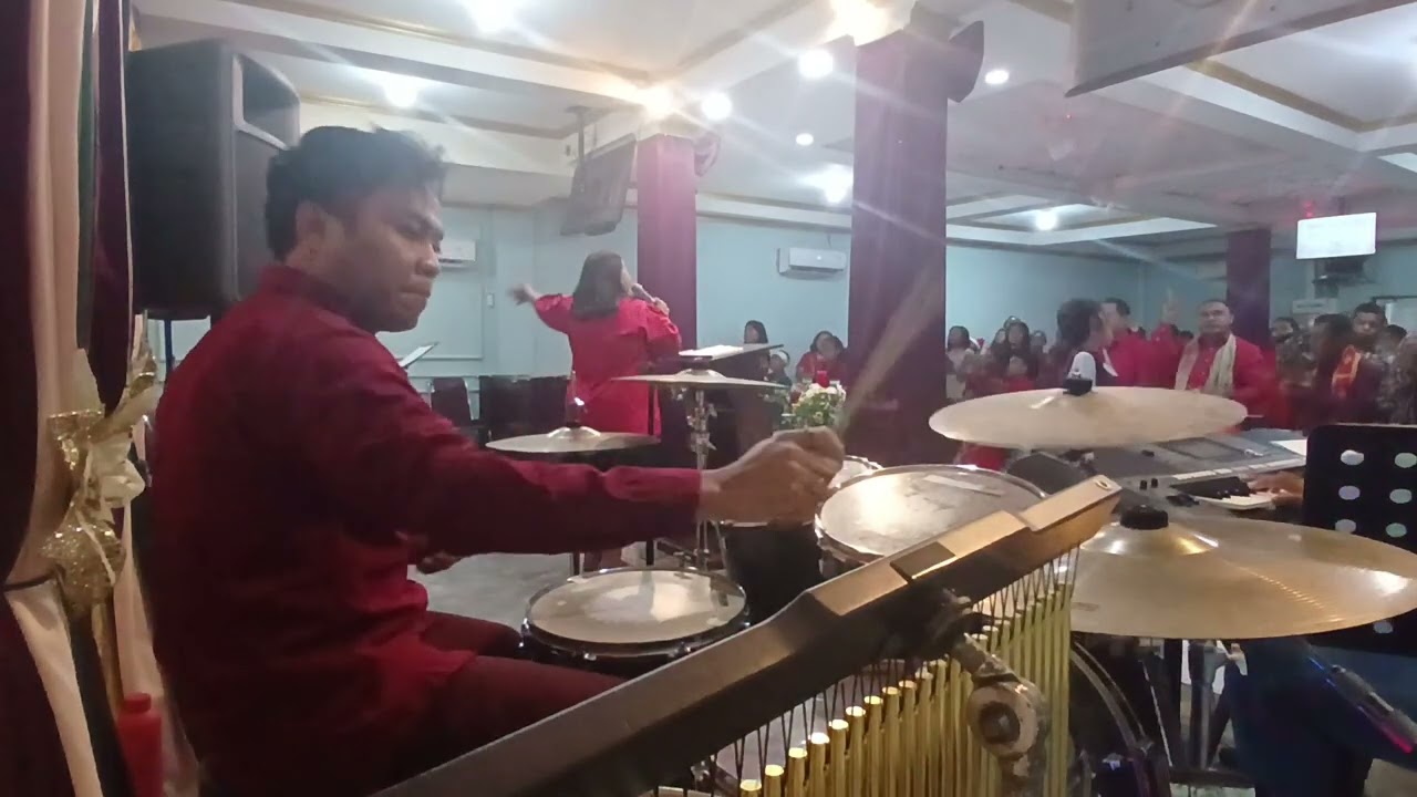 Dari Pulau Dan Benua - Gita Sorga Bergema - Aku Jalan Kebenaran (Drum Cam) Ibadah Natal IKB Fautmolo