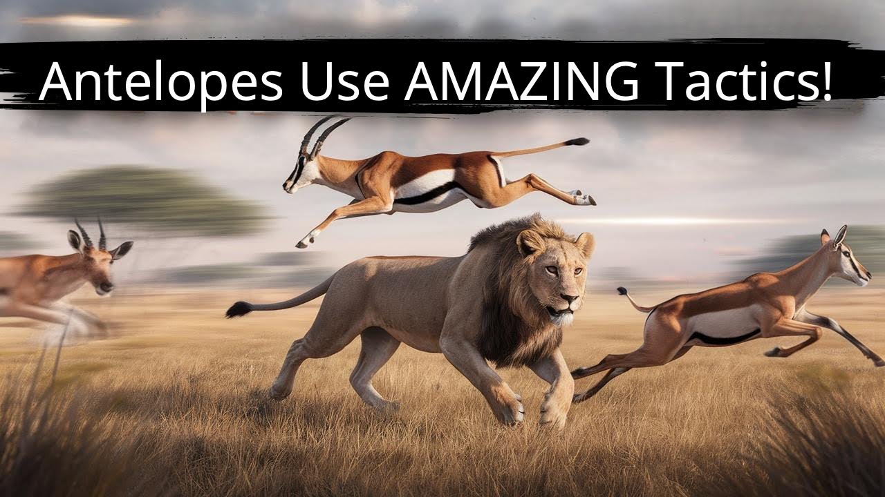 Antelopes Use AMAZING Tactics To Escape Lions!
