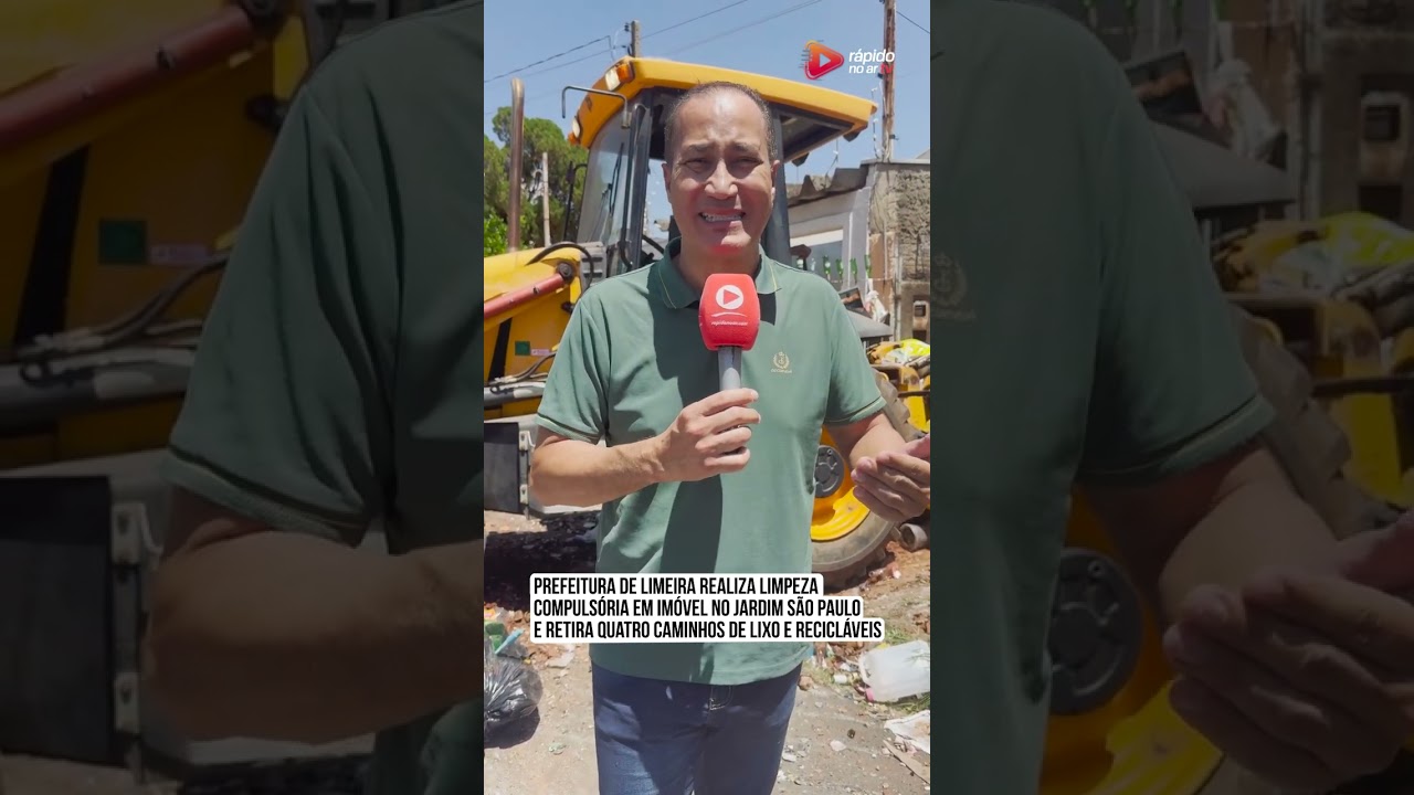Prefeitura de Limeira realiza limpeza compulsória em imóvel no Jardim São Paulo