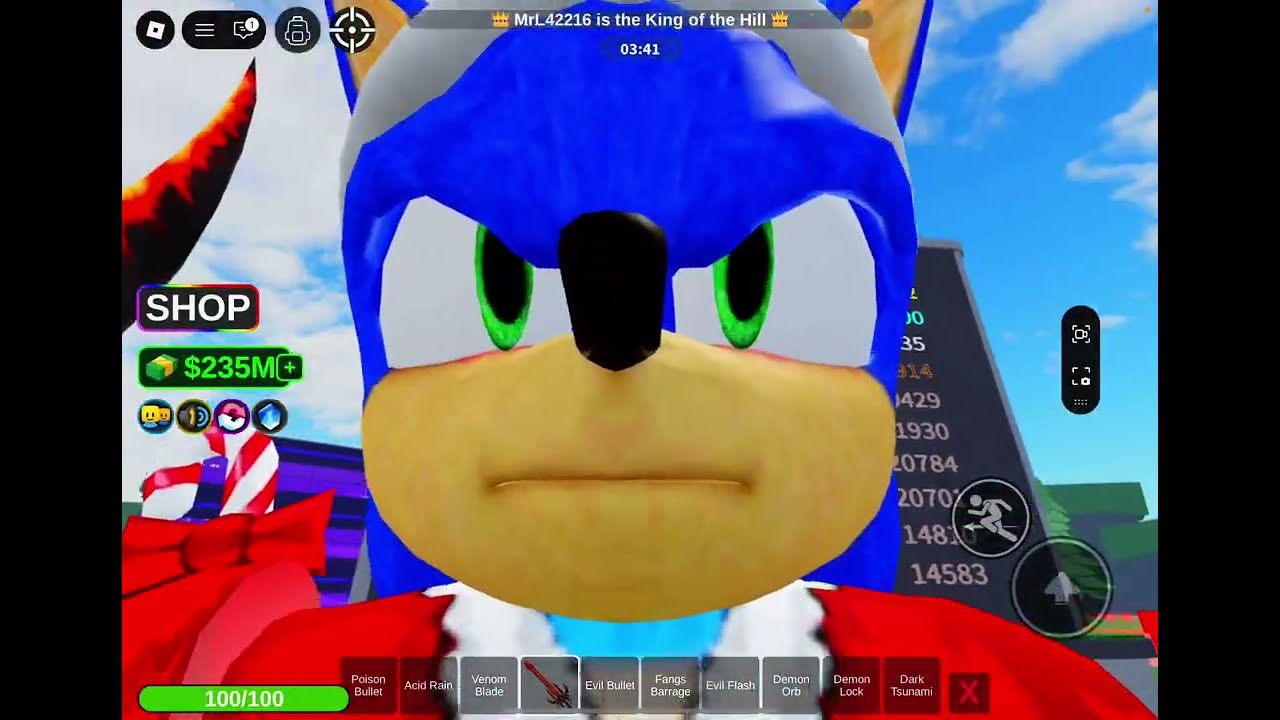 Trolling as Sonic in a random Roblox game…
