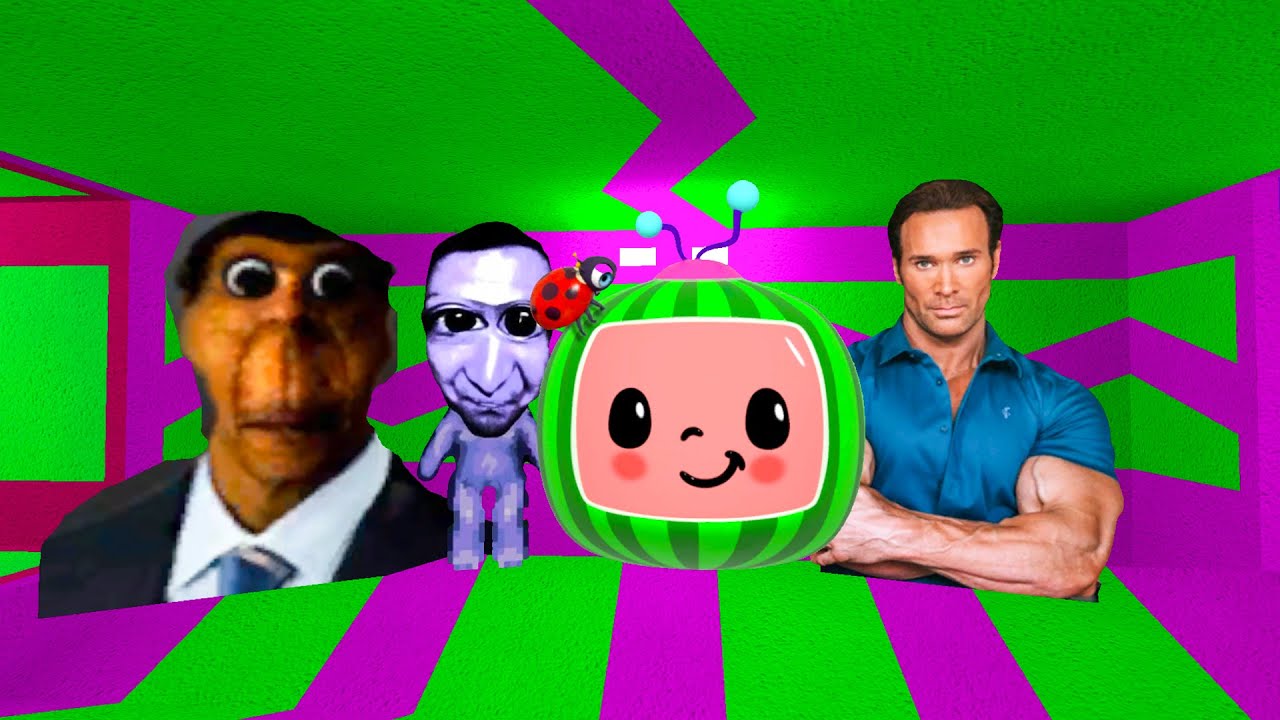 COCOMELON, Ao Oni, Mike O'hearn and Obunga in GMod Parallax l Gmod Nextbots