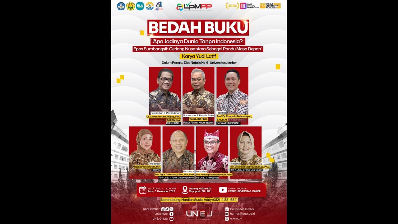 Yudi Latif, Ph.D : Apa Jadinya Dunia Tanpa Indonesia ?