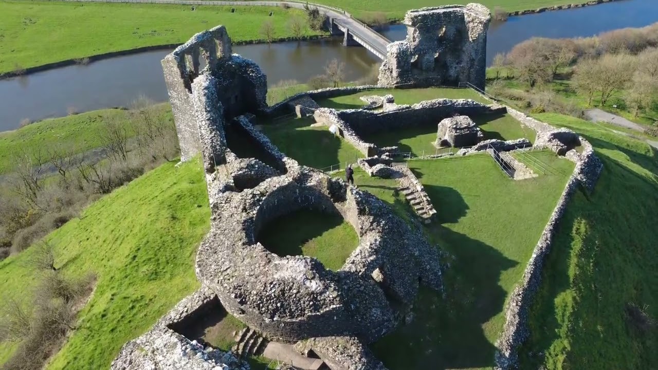 dryslwyn castle drone flight #vanlife #history #visitwales #motorhome #dji