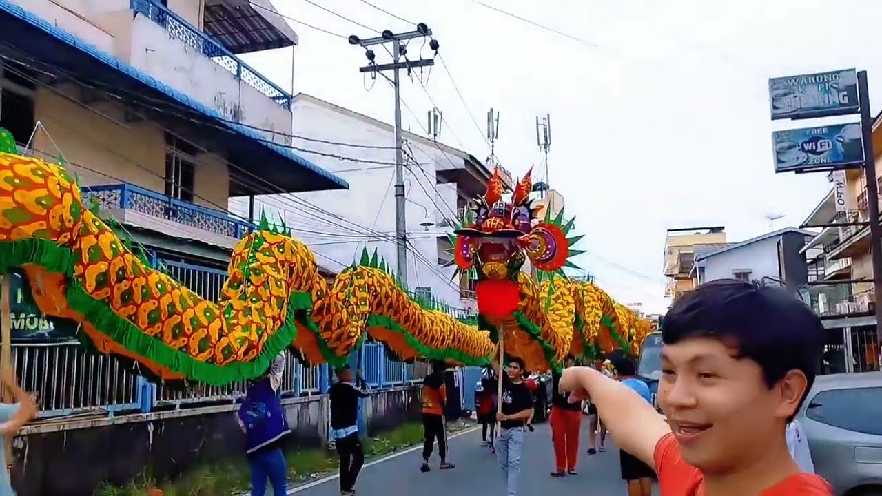 Latihan Tarian Naga Mitra Bhakti di Jalan Siam Pontianak 15-12-2024 Bagian 1 (坤甸美特拉峇蒂龙队)