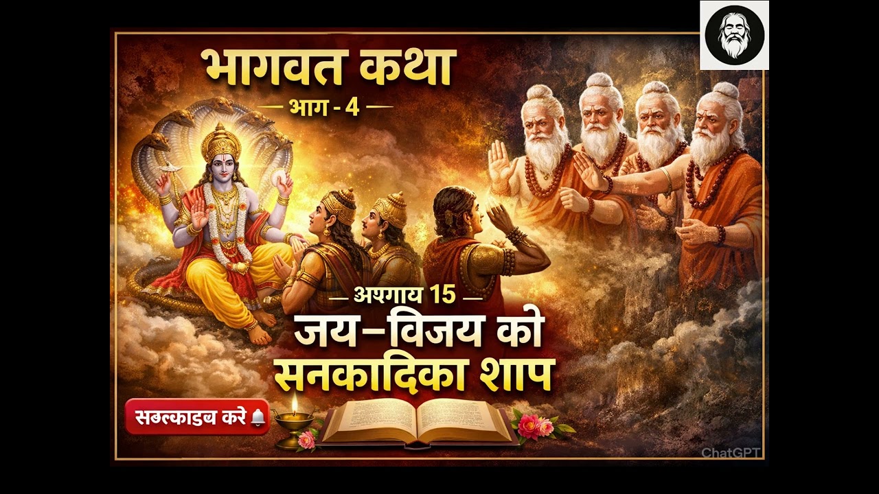 जय-विजयको सनकादिका शाप | Bhagwat Katha Bhag 4 Adhyay 15